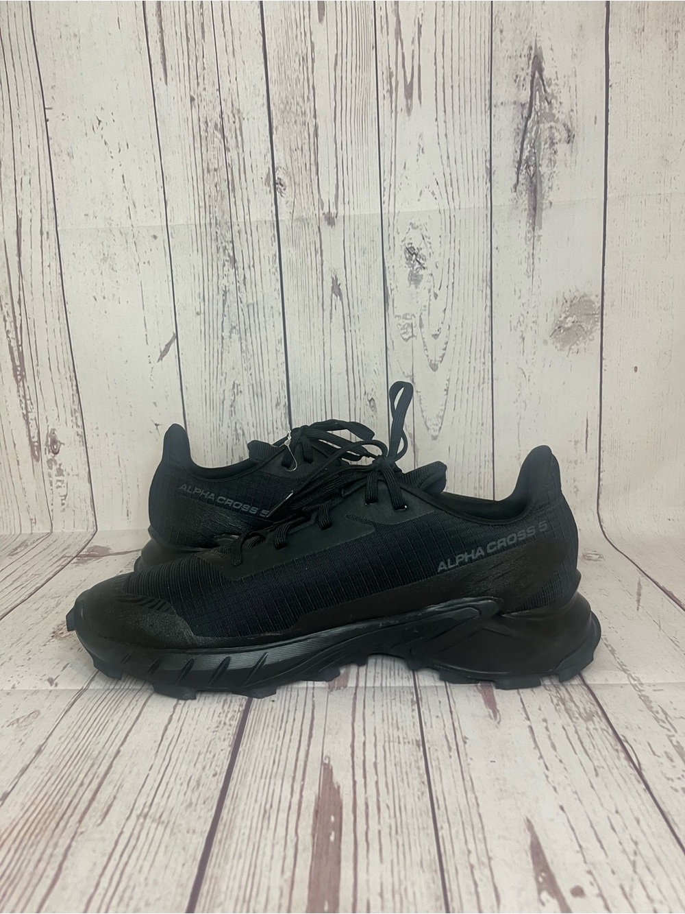 Salomon Men's Black Athletic Trail Shoes - Picture 4 of 8